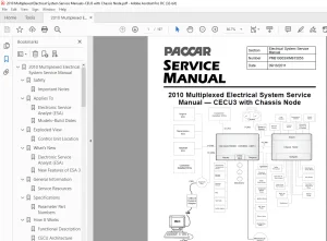 2010 Paccar Multiplexed CECU3 with Chassis Node Electrical Service Manual - PDF DOWNLOAD