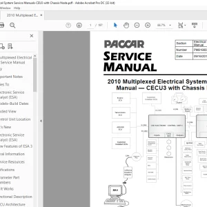 2010 Paccar Multiplexed CECU3 with Chassis Node Electrical Service Manual - PDF DOWNLOAD