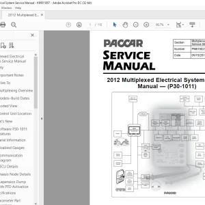 2012 Paccar Multiplexed Electrical Service Manual - PDF DOWNLOAD