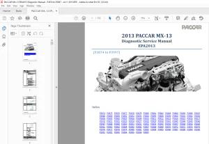 2013 PACCAR MX 13 Diagnostic Service Manual EPA2013 - PDF DOWNLOAD