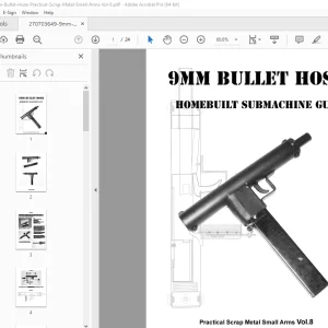 9MM Bullet Hose Homebuilt Submachine Gun Handbook Manual PDF