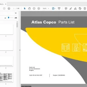 Atlas Copco QAS 20 Kd S3A ESF Parts Manual 2955273001 - PDF DOWNLOAD