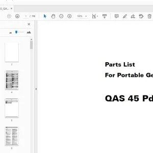 Atlas Copco QAS 45 Pd Portable Generators Parts Manual - PDF DOWNLOAD