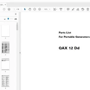 Atlas Copco QAX 12 Dd Portable Generators Parts Manual - PDF DOWNLOAD