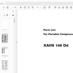 Atlas Copco XAHS 146 Dd Portable Compressors Parts Manual 2955 1090 00 - PDF DOWNLOAD