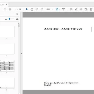 Atlas Copco XAHS 347 - XAHS 710 CD7 Portable Compressors Parts Manual - PDF DOWNLOAD