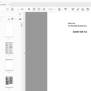Atlas Copco XAHS 536 Cd Parts Manual - PDF DOWNLOAD