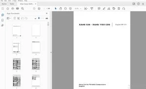 Atlas Copco XAHS 536 - XAHS 1150 CD6 Portable Compressors Parts Manual - PDF DOWNLOAD