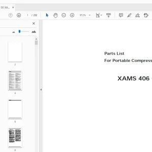 Atlas Copco XAMS 406 Cd Parts Manual - PDF DOWNLOAD