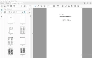 Atlas Copco XRVS 476 Cd Portable Compressors Parts Manual - PDF DOWNLOAD