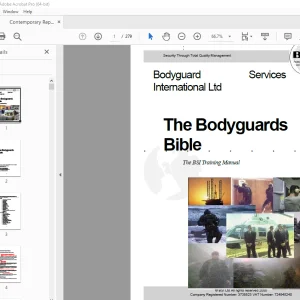 Bodyguards Bible Bodyguard BSI Training Manual - PDF DOWNLOAD