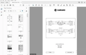 CARRARO AGROTRON 210-265 FRONT AXLE MANUEL DE RÉPARATION - PDF DOWNLOAD