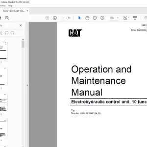 CAT Electrohydraulic control unit, 10 functions Operating Manual - PDF DOWNLOAD