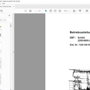 CAT Roof Support DBT Schild 2200/4800-2x3297-1750 Betriebsanleitung  - PDF DOWNLOAD