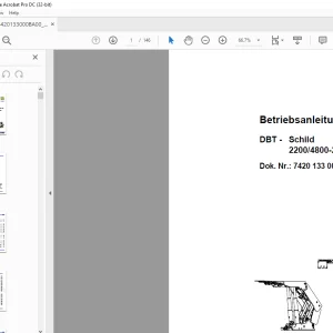 CAT Roof Support DBT - Schild 22004800-2x3297-1750 Betriebsanleitung - PDF DOWNLOAD