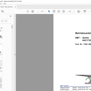 CAT Roof Support DBT Schild 645/1730-2X2389-1500 Betriebsanleitung - PDF DOWNLOAD