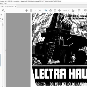 CAT Unit Rig Mining Truck Lectra Haul Operator’s Manual BI007455 PDF