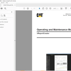 CAT VReports Creator Operating and Maintenance Manual - PDF DOWNLOAD