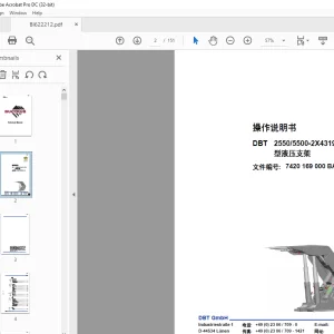 Cat DBT 2550/5500-2X4319-1750 型液压支架 操作说明书- PDF DOWNLOAD