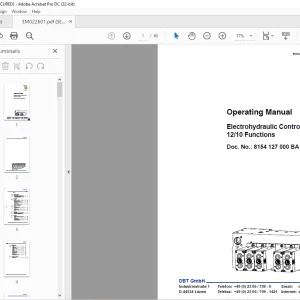 Cat DBT Electrohydraulic Control Unit, 12/10 Functions Operating Manual - PDF DOWNLOAD