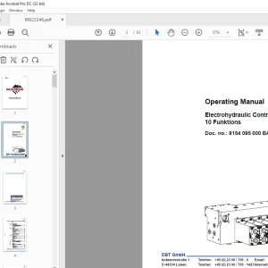 Cat DBT Electrohydraulic Control Unit,10 Funktions Operating Manual  - PDF DOWNLOAD