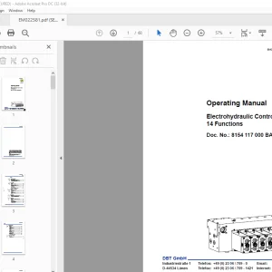 Cat DBT Electrohydraulic Control Unit,14 Functions Operating Manual - PDF DOWNLOAD