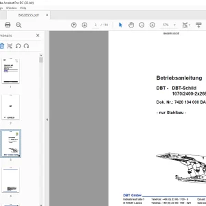 Cat DBT Schild 1070/2400-2x2686-1500 Betriebsanleitung - PDF DOWNLOAD