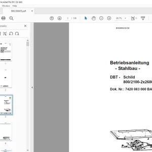 Cat DBT Schild 800/2100-2x2686-1500 Betriebsanleitung - PDF DOWNLOAD