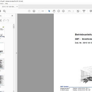 Cat DBT Strebförderer PF 41032 Betriebsanleitung - PDF DOWNLOAD