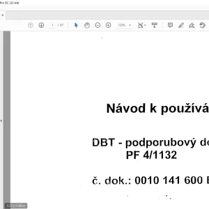 Cat DBT podporubovy dopravnik PF 41132 Navod k pouzivani manuál - PDF DOWNLOAD