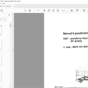 Cat DBT porubovy dopravnik PF 41032 Navod k pouzivani manuál - PDF DOWNLOAD