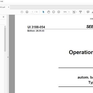 Cat Double filter autom. backflushable 3188-054 Operation Manual -  PDF DOWNLOAD