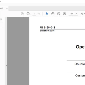 Cat Double filter, backflushable 3188-011 Operation Manual - PDF DOWNLOAD