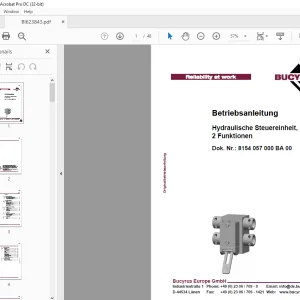 Cat Hydraulische Steuereinheit, 2 Funktionen Betriebsanleitung - PDF DOWNLOAD