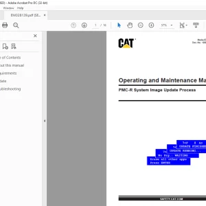 Cat PMC-R System Image Update Process Operating and Maintenance Manual  - PDF DOWNLOAD