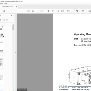Cat Roof Support DBT Control valve block 10 functions Operating Manual -  PDF DOWNLOAD