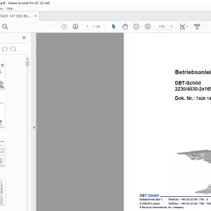 Cat Roof Support DBT-Schild 22304030-2x1655-1750 Betriebsanleitung - PDF DOWNLOAD