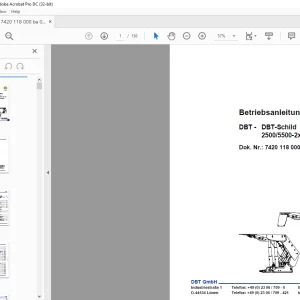 Cat Roof Support DBT-Schild 2500/5500-2x4139-1750 Betriebsanleitung - PDF DOWNLOAD