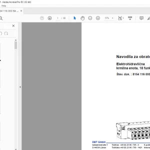 Cat Roof Support Elektrohidravlična krmilna enota, 18 funkcij Navodila za obratovanje PRIROČNIK - PDF