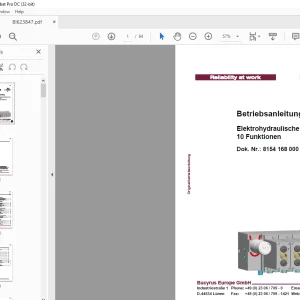 Cat Roof Support Elektrohydraulische Steuereinheit, 10 Funktionen Betriebsanleitung - PDF