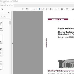 Cat Roof Support Elektrohydraulische Steuereinheit, 16 Funktionen Betriebsanleitung  - PDF DOWNLOAD