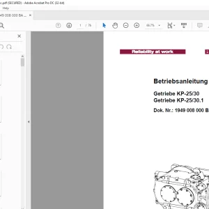 Cat Roof Support Getriebe KP-2530 Getriebe KP-2530.1 Betriebsanleitung - PDF DOWNLOAD