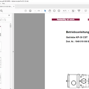 Cat Roof Support Getriebe KP-30 CST Betriebsanleitung  - PDF DOWNLOAD