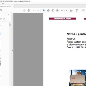 Cat Roof Support PMC®-D Řídicí systém dopravníku s převodovkou CST Návod k používání - PDF