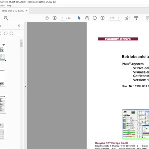 Cat Roof Support PMC®-System VDrive Zentrale Visualisierung der Getriebesteuerung Betriebsanleitung Handbuch