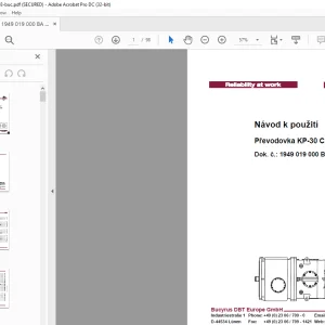 Cat Roof Support Převodovka KP-30 CST Návod k použití Manuál - PDF DOWNLOAD
