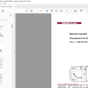 Cat Roof Support Převodovka P-30 CST Návod k použití Manuál - PDF DOWNLOAD