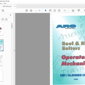 Cat Roof Support Roof & Rib Bolters Operator & Mechanical Manual - PDF DOWNLOAD
