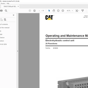 Cat Демонтаж: верхняк щитовой крепи 700/1600-2x2677-1750 Техническое описание - PDF DOWNLOAD