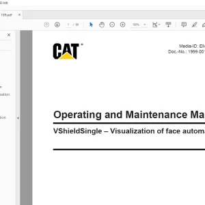 Cat VShieldSingle – Visualization of face automation Operating and Maintenance Manual - PDF
